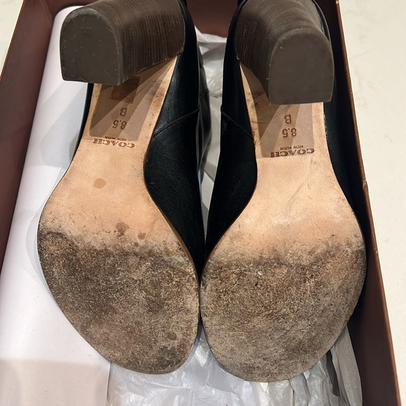 Coach labelle new calf open toed bootie - Picture 4 of 5